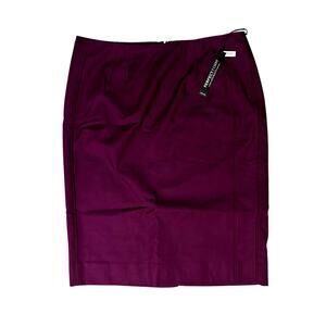 White House Black Market Perfect Form Berry Wine Skirt – Size 12 – New with Tags